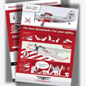 Antonov AN-2 Sicherheitskarte (Safety Card)